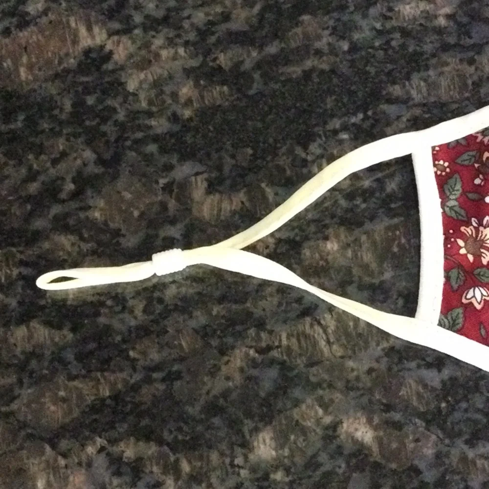 Red Floral Face Mask